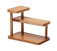 Qectial Étagère de Table, Présentoir de Comptoir en Bois, Porte-parfums Rustique, Présentoir de Rangement Multifonctionnel, Organisateur de Cosmétiques pour Dressing, Cuisine, Salle de Bain, 30cm