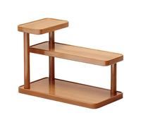 Qectial Étagère de Table, Présentoir de Comptoir en Bois, Porte-parfums Rustique, Présentoir de Rangement Multifonctionnel, Organisateur de Cosmétiques pour Dressing, Cuisine, Salle de Bain, 50cm
