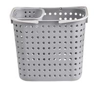 Qectial Panier à Linge de Rangement avec Porte-chaussettes - Dimensions : 41 X 30 X 36 Cm, Gris Clair