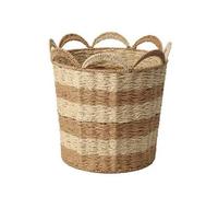 Qectial Panier Rangement En Osier Décoratif | Bicolore, Panier Papier, pr lon, S