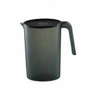 Qectial Pichet Maison eau Jus Boisson avec Ouverture Pratique Du Couvercle Capacité Généreuse Adapté à la Famille Bureau Cuisine, Noir, S