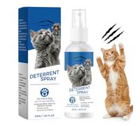 QEEROYO 50 MLSpray Anti Griffure pour Chat, Spray d'Entraînement, Protecteur de Meubles Contre Les Rayures, Intérieur et Extérieur