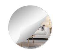 QEEYON Miroir Rond en Verre 30x30cm Miroir Adhesif Mural Autocollant Petit Decoratif pour Vanité, Salle de Bain, Salon Chambre
