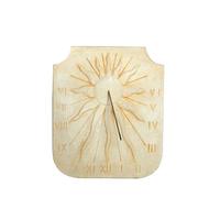 QEM Cadran Solaire Motif Soleil Relief Pierre Naturelle 38cmx44cm