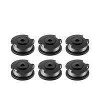 QENETY F016800569 Lot de 6 bobines de rechange pour débroussailleuse Bosch ART 23 SL, ART 26 SL, 1,65 mm pour débroussailleuse Bosch EasyGrassCut 18, 23, 26, 18-230, 18-260