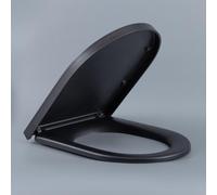 QeramiQ Dely Abattant WC - 40mm - noir mat A13 seat thick matt black