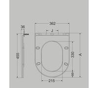 QeramiQ Dely Abattant WC - fermeture douce - démontage rapide - mince - beige mat E13/A15 thin seat beige
