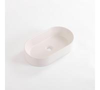 QeramiQ Dely Vasque - 52x30x11.5cm - ovale - ceramique - lin 8228 Linen