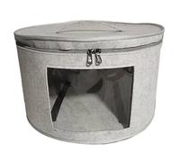Qeunrtiy Organisateur de boîtes à chapeaux rondes Boîtes à chapeaux pliables Sac de rangement avec couvercle anti-poussière Grand chapeau Boîte de rangement Boîtes à chapeaux A