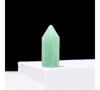QEUOPGFD Ornements en Cristal Colonne hexagonale en Cristal, Tour de Cristal, améthyste de rêve, œil de Tigre, Point de Cristal, Pierre de guérison, décoration de Bureau Beau Cristal(Aventurine)