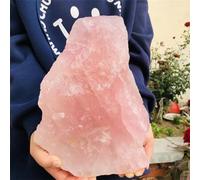 QEUOPGFD Ornements en Cristal Cristal de Quartz Rose, Pierre Brute, spécimen minéral de guérison Beau Cristal(4-4.5kg)
