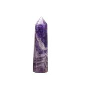 QEUOPGFD Ornements en Cristal Cristal Quartz Violet foncé, améthyste de rêve, Prisme Hexagonal, Colonne de Cristal à Point, 1 pièce Beau Cristal(9-10cm)