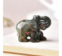 QEUOPGFD Ornements en Cristal Cristal Rose Quartz éléphant améthyste Animaux énergie Pierre Petit Artisanat décoration de la Maison Cadeau de noël 1pc Beau Cristal(African Stone)
