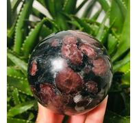 QEUOPGFD Ornements en Cristal Tour de Reiki en Quartz, Grenat et Boule de feu d'artifice Beau Cristal