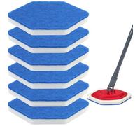 QGGTQG Recharges pour Balai et Seau de Bain, 6 Pièces, Éponge, Brosse de Nettoyage pour Salle de Bain, Compatible avec Vileda Bath Magic, Éponge Multi-Surfaces pour Salle de Bain, Baignoires, Sol