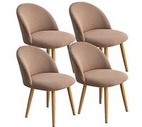 QHDXL Housse de Chaise Arc de Coquille Housse de de Chaise Scandinave de Salle À Manger 1/2/4 Pieces Gris Beige Couverture De Chaise Extensible Jacquard pour Mariage Hôtel, Restaurant