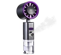 QHQQXN Feng Shui, Ventilateur électrique Portable avec brumisateur d'eau, Mini Ventilateur USB Rechargeable à 6 Vitesses, Petit Ventilateur alimenté par Batterie pour Les Vacances, Le Bureau,