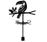 QHQQXN Girouette en Forme de lièvre de Boxe, girouette en Forme de Lapin pour abris de Jardin, girouettes en métal Noires, indicateur de Direction du Vent, Ornements de Jardin pour abri de Toit,