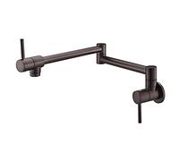 QHQQXN Robinet de Cuisine Rotatif en Laiton ZR98US °, mitigeur à poignée Unique à Double Joint pour Cuisine, Robinet d'évier Pliable pour Eau Froide