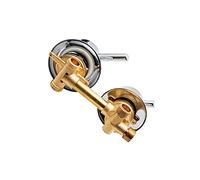 QHQQXN Robinet de Douche en Laiton 2/3/4/5 Voies avec entraxe 10/12,5 cm, Double poignée, Cartouche en céramique, mitigeur de lavabo de Salle de Bain, 2 Sorties filetées 10 cm, élégant
