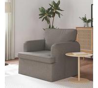 Qhsynaptor Canapé d'angle avec coffre de lit, peu encombrant, ergonomique, durable, pour salon, chambre d'amis, chambre d'adolescent et bureau Taupe 84 x 80 x 85 cm