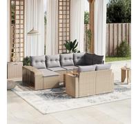 Qhsynaptor Canapé d'angle de jardin avec housse imperméable 11 pièces en rotin synthétique pour terrasse, balcon, véranda, extérieur, avec coussin d'assise et espace de rangement