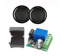 QIACHIP 433Mhz Commutateur de télécommande sans fil 12V 24V 1CH récepteur porte de garage relais RF Contrôleur De Contact Sec avec 2 émetteurs