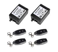 QIACHIP 433mhz commutateur de télécommande sans fil universel dc 12v,interrupteur récepteur de relais rf Module 1 Canal avec 4 transmetteurs
