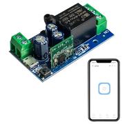 QIACHIP Ewelink APP Interrupteur Intelligent WIFI 1 canal, DC 5V 12V 24V 36V Contact Sec Module Relais, Contrôle WIFI compatible avec Alexa/Google Home, commutateur Inching/autobloquant
