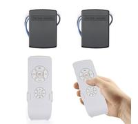 QIACHIP Kit de télécommande pour ventilateur de plafond sans fil taille mini avec 4 minuteries et 3 vitesses 220V 230V interrupteur de contrôle de ventilateur de lampe 2 sets