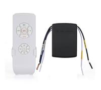 QIACHIP Kit Télécommande Ventilateur de Plafond Récepteur Universel 230V | 3 Vitesses,4 Minuteries,contrôle séparé ventilateur et éclairage,kit sans fil pour ventilateur de plafond avec lampe