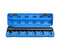 Qianly 13 Pièces Kit iellte Crémaillère Direction en Acier 45# til Automobile Portable pr Mécaniciens Automobiles, Bleu