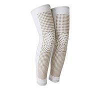 Qianly 2 Pièces Genouillère Manchon Protection Genou Thermique Chauffant Antidérapant Respirant Polyester Convient Aux Femmes Hommes Course Randonnée Multisp, Gris XXL