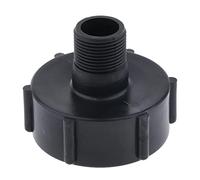 Qianly Adaptateur de Vanne DN50 pour Réservoir IBC 2" (50,8 Mm) pour Tuyau Fileté 1" (25,4 Mm) en Plastique