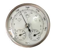 Qianly Baromètre Hygromètre Thermomètre Station Météo sans Fil Capteur Multifonction Boîtier Alliage d'Aluminium Prédiction Fiable Convient pour Maison