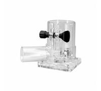 Qianly Base D'affleureuse Transparente Haute Précision Socle Collecteur de Poussière Réglage sans Outil Socle pour Affleureuse, Engrenage Épais Dongcheng