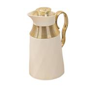 Qianly Bouilloire Isotherme, Carafe, Pichet à Eau Chaude, Bouteille Isotherme Haute Performance En Polypropylène, Entretien Facile, Idéale pour, Beige