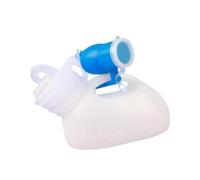 Qianly Bouteille de Toilette pour Hommes avec Couvercle et Tube Extensible, Urinoir et Réutilisable, Adapté Aux Patients et Aux Activités de Plein Ai, Blanc, avec Tuyau de 1.6 M