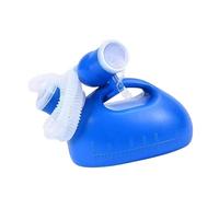 Qianly Bouteille de Toilette pour Hommes avec Couvercle et Tube Extensible, Urinoir et Réutilisable, Adapté Aux Patients et Aux Activités de Plein Ai, Bleu, avec Tuyau de 1.6 M