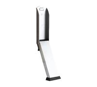 Qianly Butoir de Porte Béquille en Acier Verrou à Pédale Butée Pliable Arrêt de Sécurité Mécanisme Simple pour Bloquer Adapté pour Un Usage, Argent