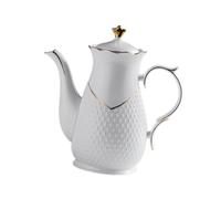 Qianly Cafetière en Porcelaine 1,6 L Bouilloire à Thé pour Restaurant Salon Mariages