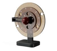Qianly Calendrier Marqueurs Rotatifs | Socle Rectangul Stable, Calendrier Rotatif En Acrylique, Compact, pr Bureau, lon, Brun
