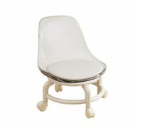Qianly Chaise Coque en Acrylique Traparent Rembrré Chaise Basse à Rltes Compact Rlant Bas Ergonomique pr Enfants, Loisirs Créatifs,