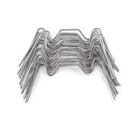 Qianly Clip Support pr Panneau Serre Finition Métallique Argentée, Attaches Vitre Serre en Acier Inoxydable, Antirille, Bricoleurs, Type W 1.6x95x30mm