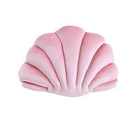 Qianly Coquillage Oreiller Décoratif Oreiller Joli Coussin en Peluche Multifonctionnel, Rose