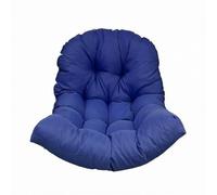 Qianly Coussin de Chaise Suspendue Étanche Coussin d'Assise Coussin de Dossier Coussin pour Siège Arrondi en Tissu Oxford Rembourrage PP Coton Soutien, Bleu Saphir, Modèle Oxford Imperméable