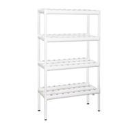 Qianly Étagère Hydroponique avec 108 Trous Compact Système Culture Aéroponique Propre Jardinage pour Débutants, Balcon, Serre , avec Patins