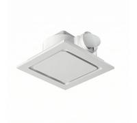 Qianly Extracteur Plafond avec Clapet Anti-Retour Économique En Énergie Extracteur D'air avec Clapet Anti-Retour Polyvalent, 8 Pouces, Panneau Carré Blanc