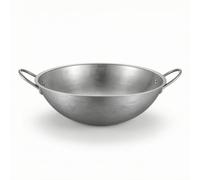 Qianly Faitout En Acier Inoxydable Inox 304 Casserole En Acier Inoxydable Double Poignée Casseroles pour Cuisiniers, Familles, Cuisine, 34cm