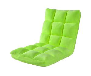 Qianly Fauteuil Sol avec Dossier Réglable Matelassé Chaise Sol Pliable Portable Fauteuil Pliable pour Joueurs, Tatami, Studio, Rouge